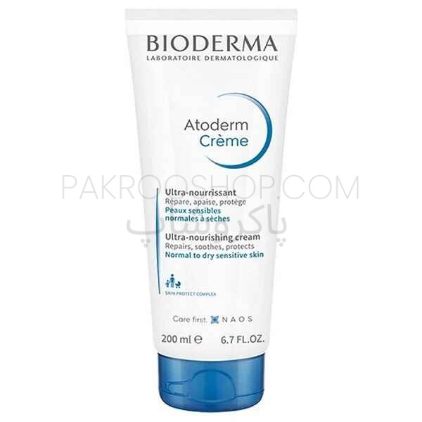 کرم مغذی و مرطوب کننده صورت و بدن اتودرم بایودرما Bioderma Atoderm Cream Ultra Nourishing 200ml