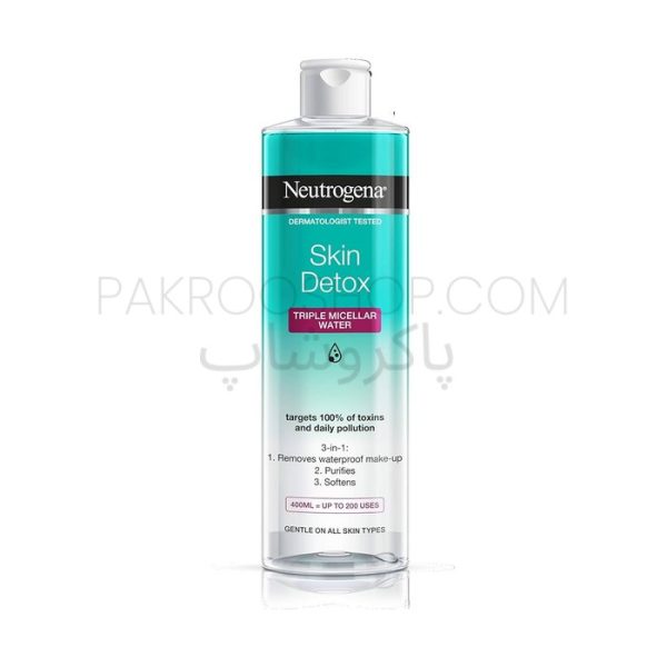 میسلار واتر اسکین دتوکس نوتروژینا Neutrogena Skin Detox Micellar Water 400ml