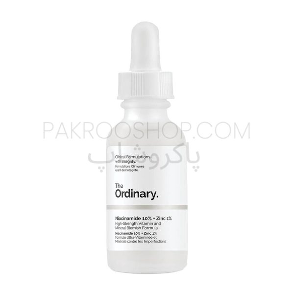 سرم نیاسینامید و زینک اوردینری ضد جوش و منافذ The Ordinary Niacinamide 10% + Zinc 1% 30ml