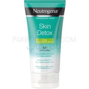 ماسک سم زدا و شوینده صورت نوتروژینا حاوی خاک رس Neutrogena Skin Detox Clay Mask