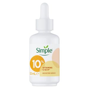 سرم بوستر سیمپل حاوی ویتامین سی ای اف Simple Booster Serum 10% Vitamin C+E+F 30ml