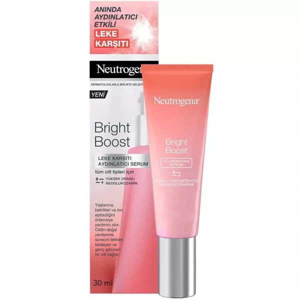 سرم ضد لک و روشن کننده پوست برایت بوست نوتروژینا Neutrogena Bright Boost Illuminating Serum 30ml