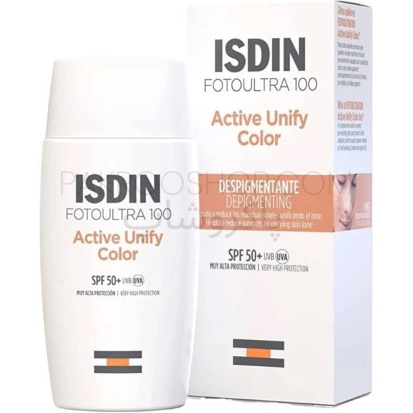 فلوئید ضد آفتاب و ضد لک ایزدین بی رنگ ISDIN FOTOULTRA 100 Spot Prevent SPF50