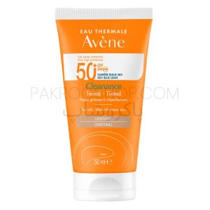 کرم ضد آفتاب رنگی کلینانس اون مناسب پوست چرب و مستعد لک Avene Cleanance Tinted Sun Screen SPF50