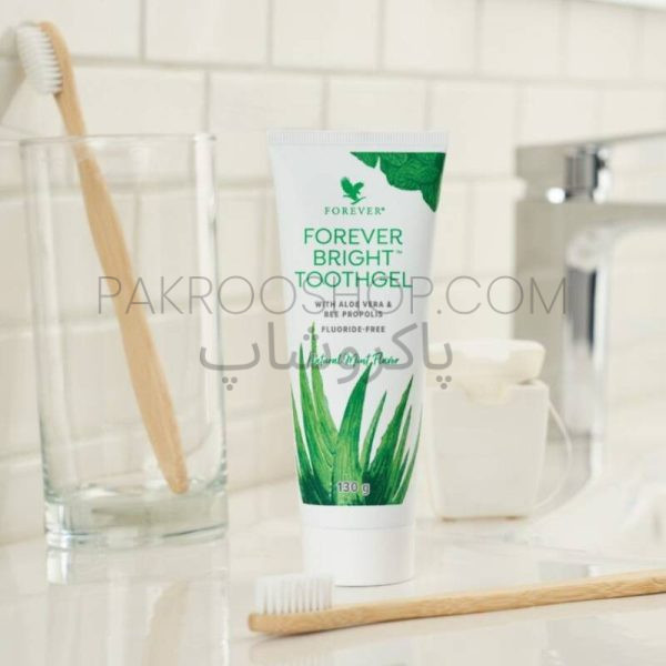 خمير دندان فوراور لیوینگ پروداکتس مدل آلوئه ورا و بره موم پاکروشاپ