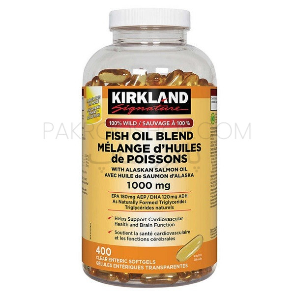 روغن ماهی ترکیبی کرکلند 400 عددی Kirkland Wild Fish Oil