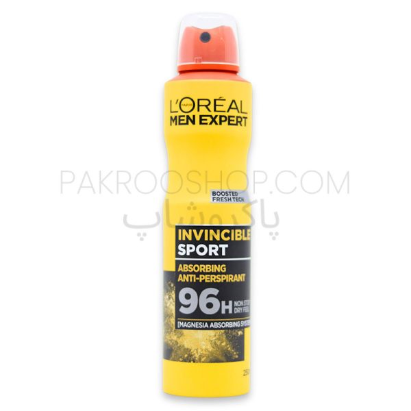اسپری ضد تعریق لورآل مدل Invincible Sport