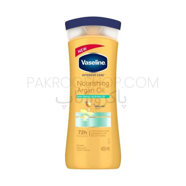 لوسیون بدن وازلین VASELINE مدل NOURISHING ARGAN OIL