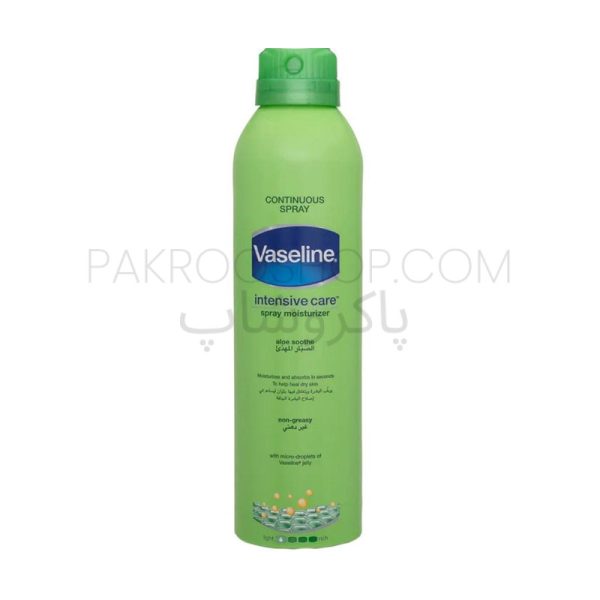 اسپری لوسیون بدن وازلین مدل Aloe Soothe