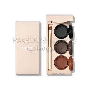 پالت خط چشم و ابرو سه رنگ شیگلم