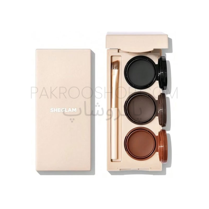 پالت خط چشم و ابرو سه رنگ شیگلم