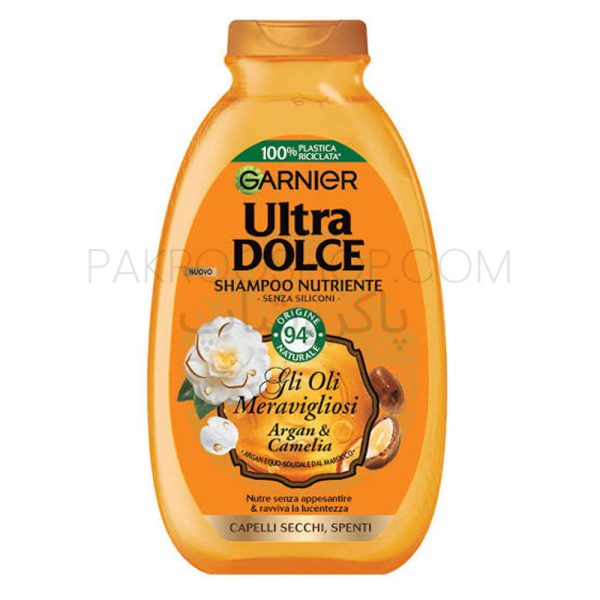 شامپو مو Ultra Dolce حاوی عصاره آرگان و کاملیا گارنیر